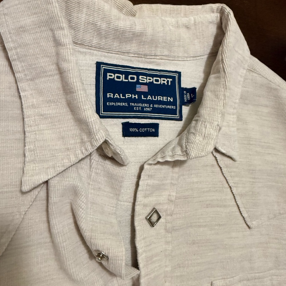 Polo by Ralph Lauren Women's Cream Button Down Shirt